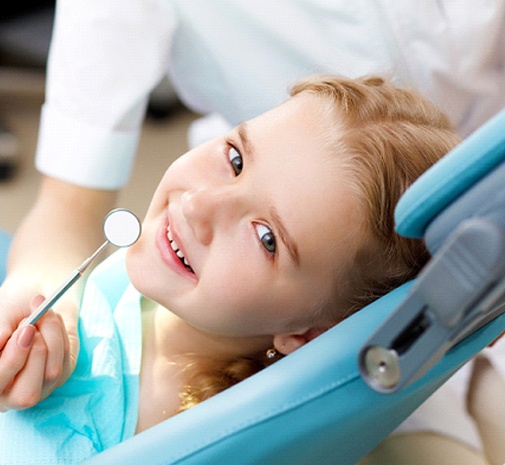 Girl undergoing checkup in Grayslake