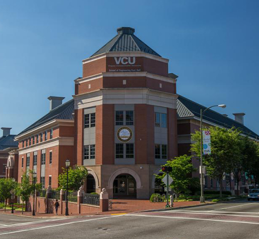 Outside view of dental school building