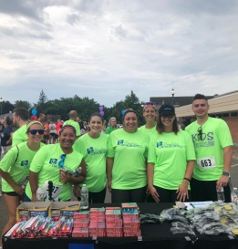 Group of dental team members at community event